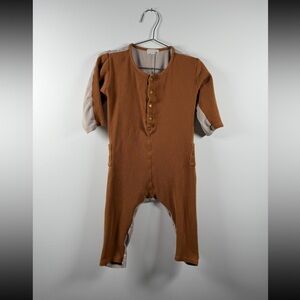 GREIGE waffle romper